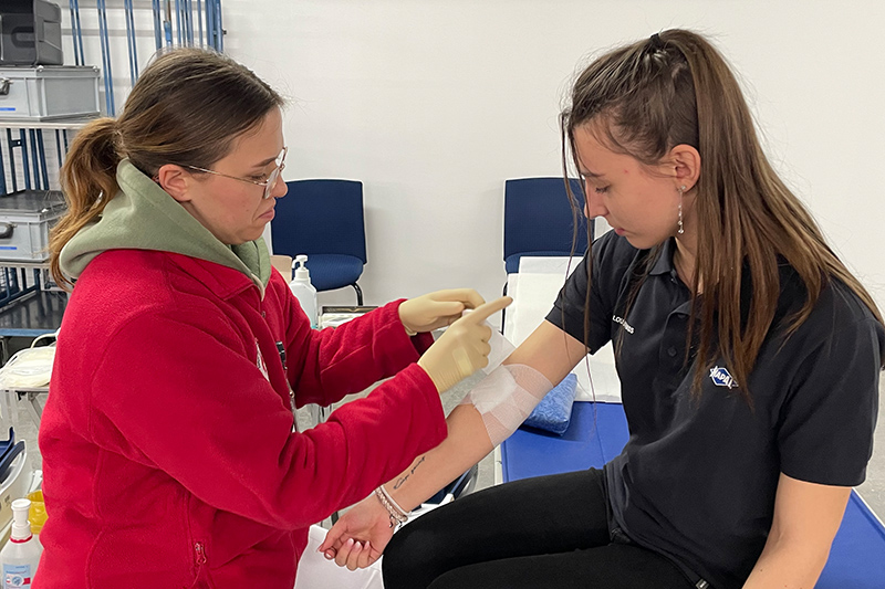First blood donation day at MAPAL